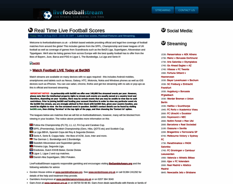 Livefootballstream.co.uk thumbnail