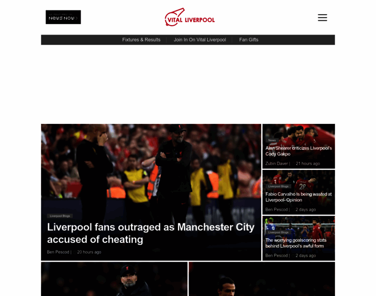 Liverpool.vitalfootball.co.uk thumbnail