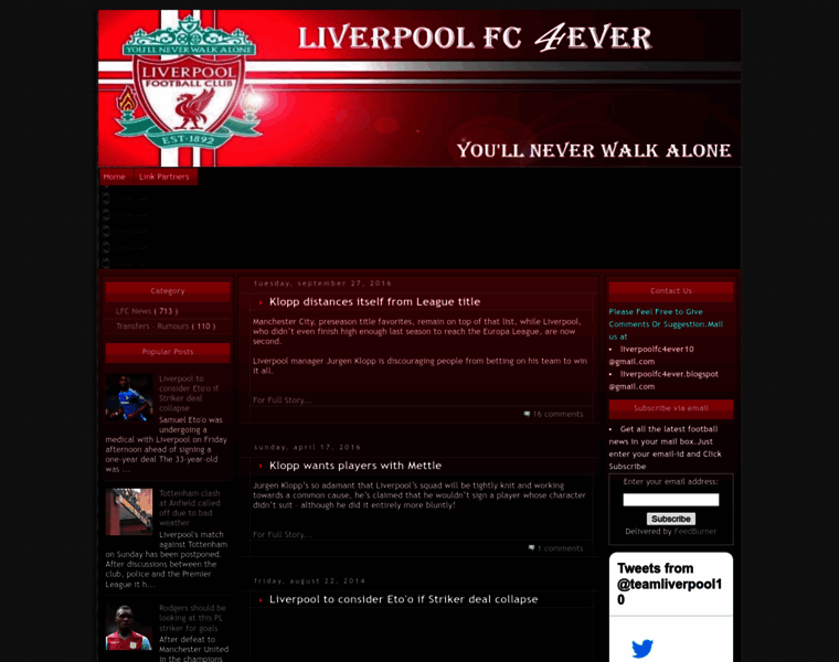 Liverpoolfc4ever.com thumbnail
