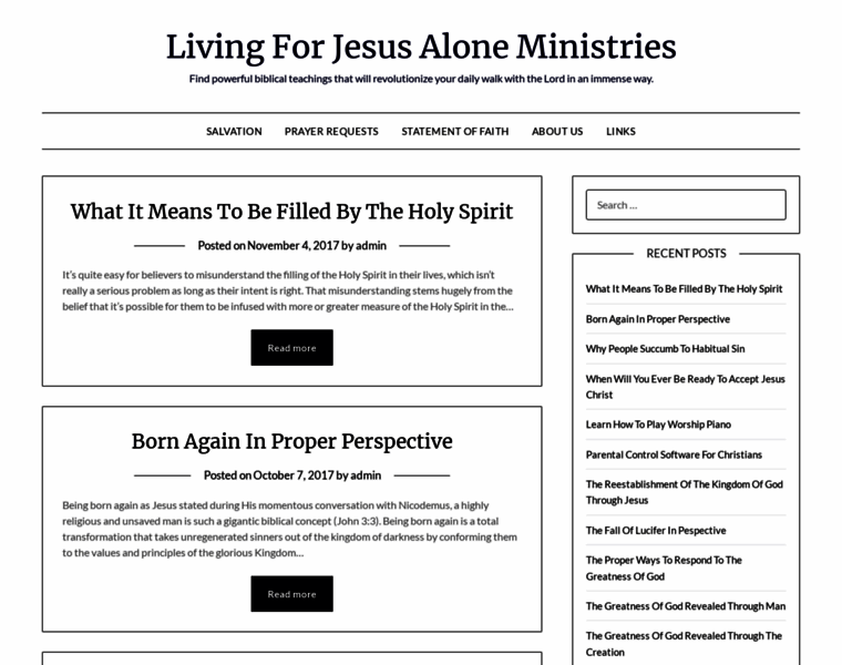 Living-for-jesus-alone.org thumbnail