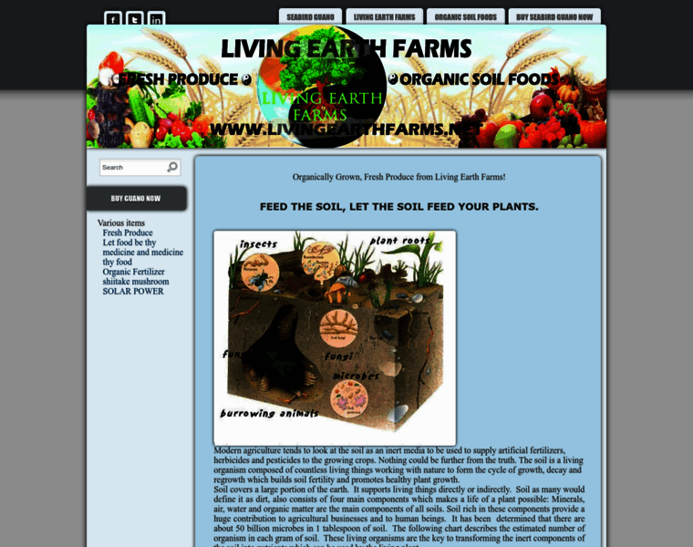 Livingearthfarms.net thumbnail