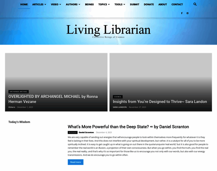 Livinglibrarian.com thumbnail