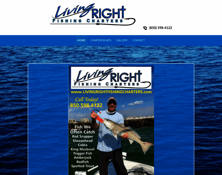 Livingrightfishingcharters.com thumbnail