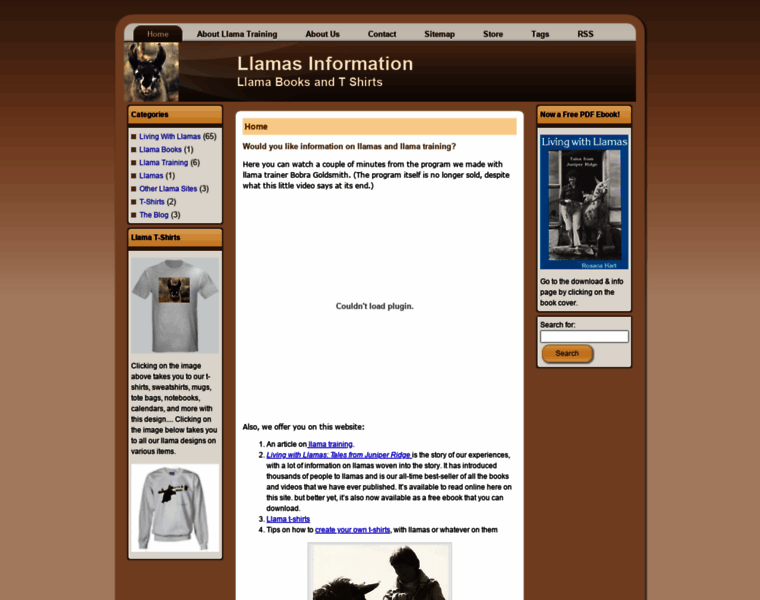 Llamas-information.com thumbnail