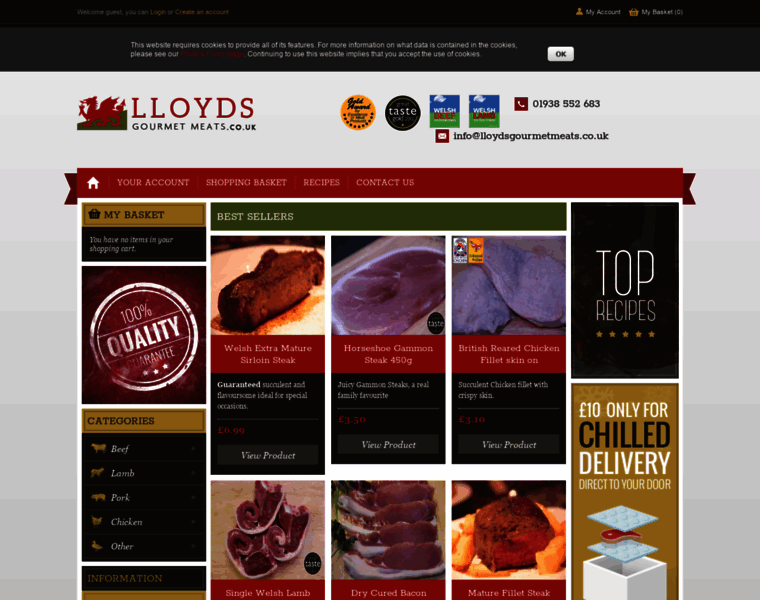 Lloydsgourmetmeats.co.uk thumbnail