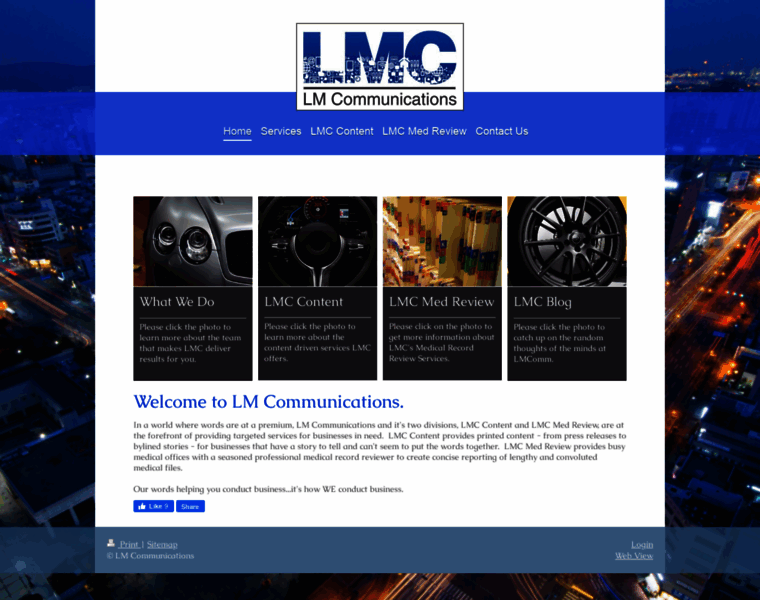Lmcommunications.net thumbnail
