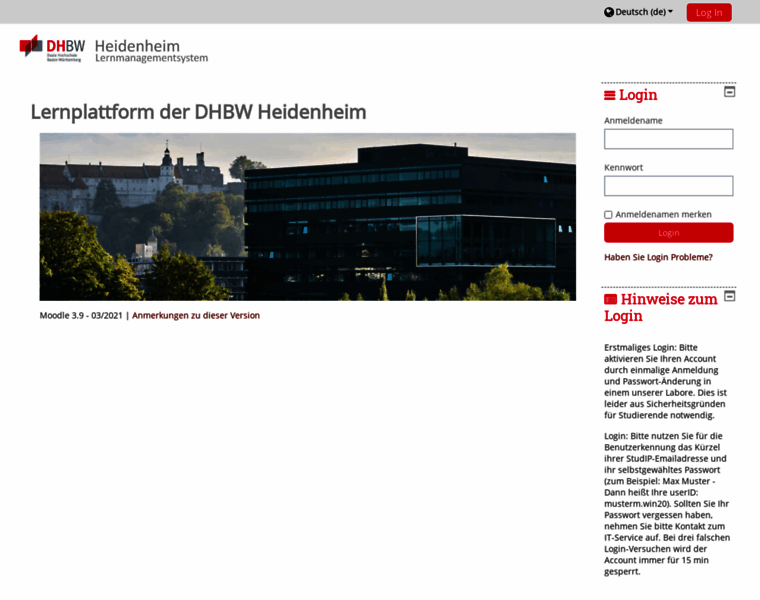 Lms.dhbw-heidenheim.de thumbnail
