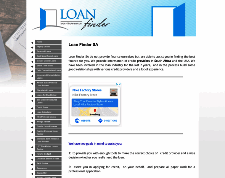 Loan-finder-sa.com thumbnail
