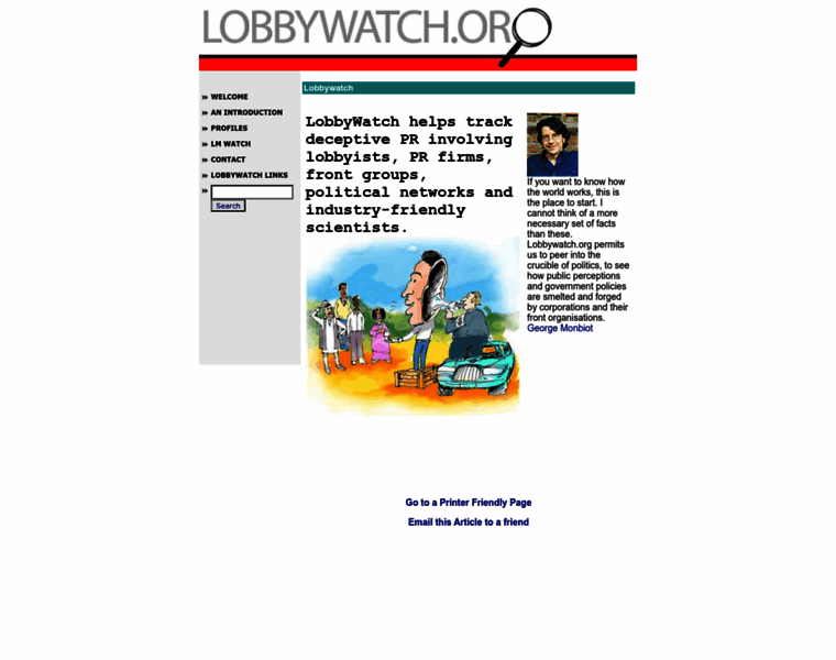 Lobbywatch.org thumbnail