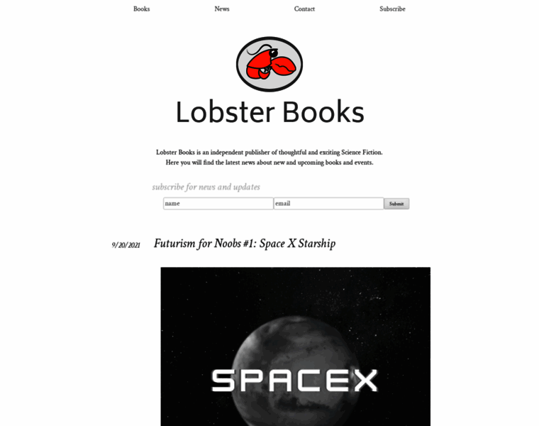 Lobsterbooks.com thumbnail