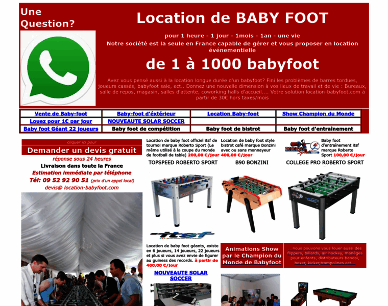 Location-babyfoot.com thumbnail