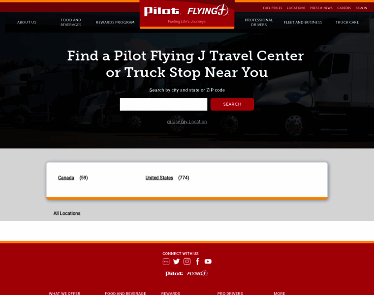 Locations.pilotflyingj.com thumbnail