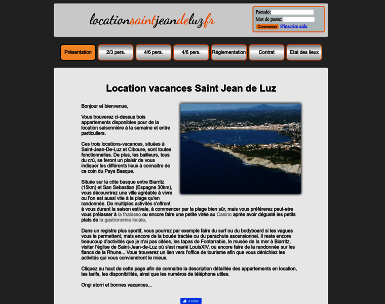 Locationsaintjeandeluz.fr thumbnail