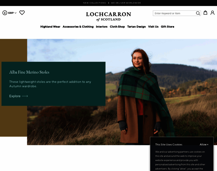 Lochcarron.com thumbnail