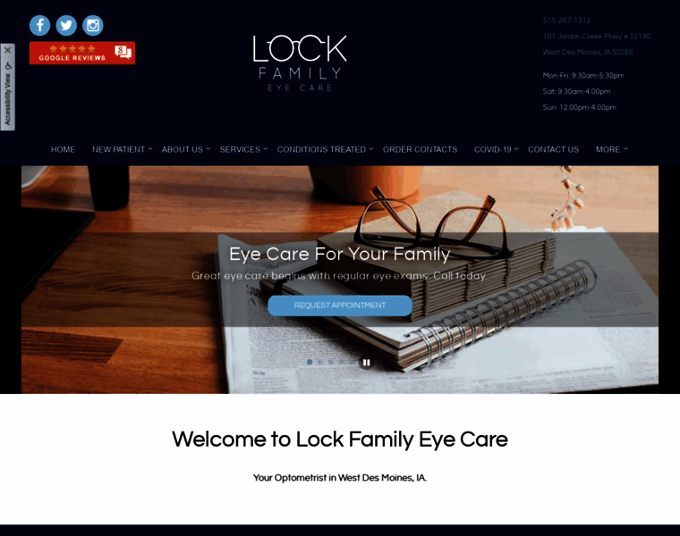 Lockfamilyeyecare.com thumbnail