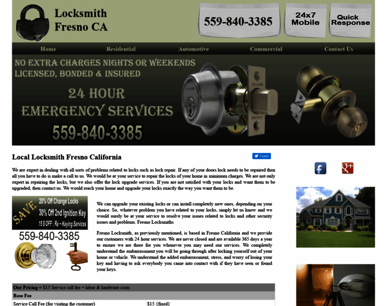 Locksmith--fresno.com thumbnail