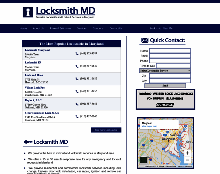 Locksmith-md.com thumbnail