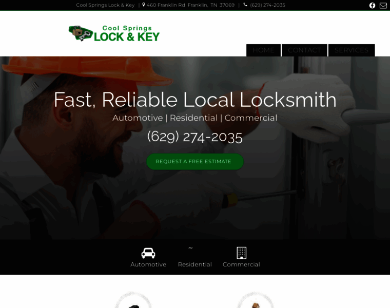 Locksmithinfranklintn.com thumbnail