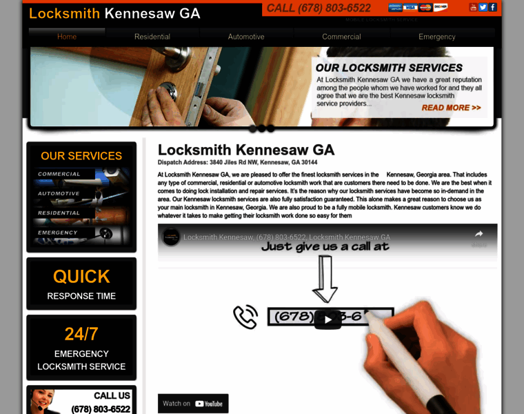 Locksmithkennesawga.com thumbnail