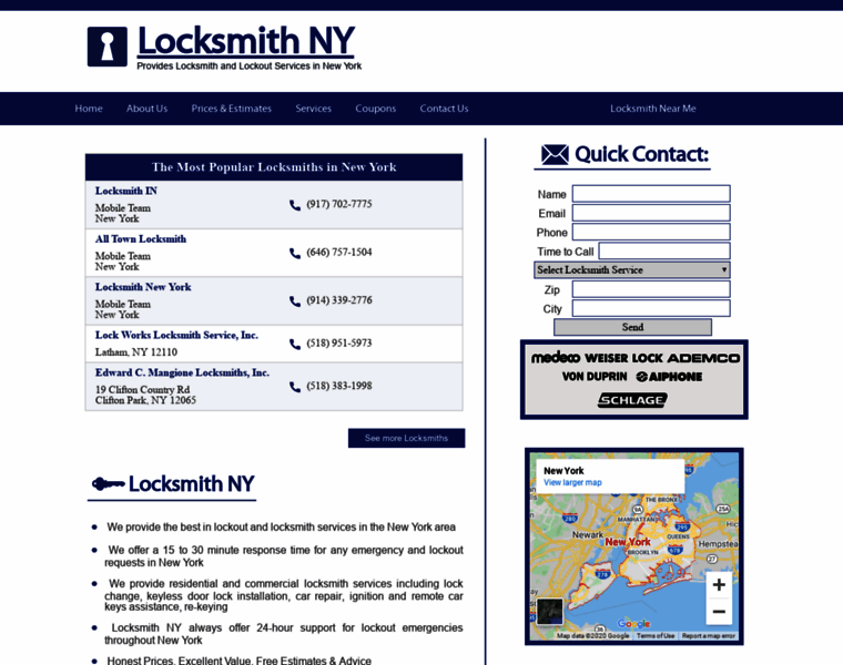Locksmithnylocksmith.com thumbnail