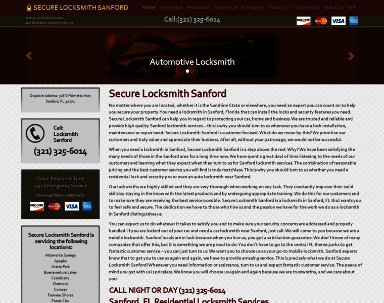 Locksmithsanford.net thumbnail
