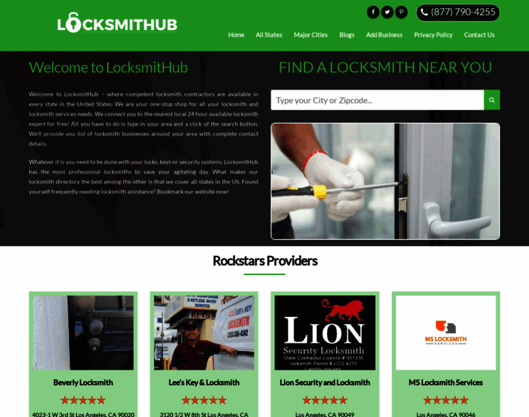 Locksmithub.com thumbnail