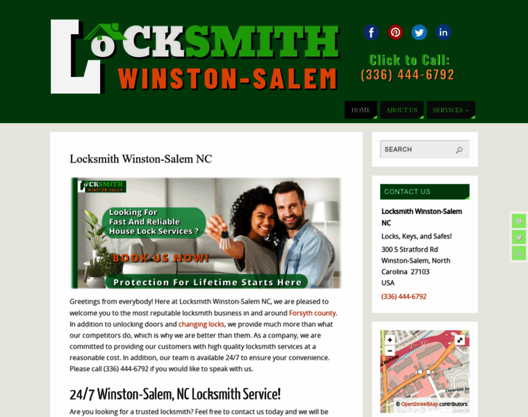 Locksmithwinstonsalemnc.com thumbnail