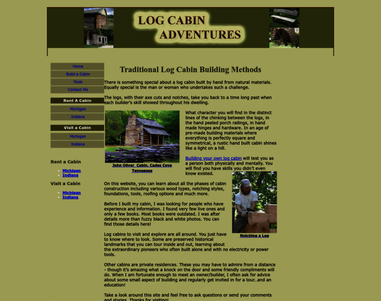 Log-cabin-adventures.com thumbnail