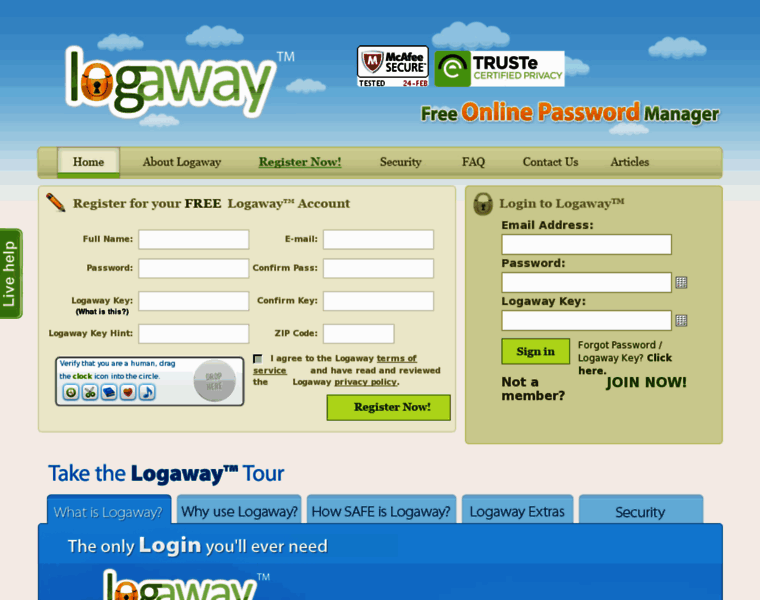 Logaway.com thumbnail