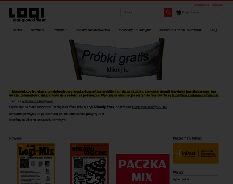 logi.home.pl at WI. Łamigłówki i zagadki logiczne - sklep internetowy ...