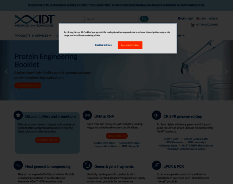 Login.idtdna.com thumbnail