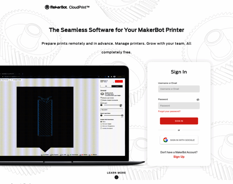 Login.makerbot.com thumbnail