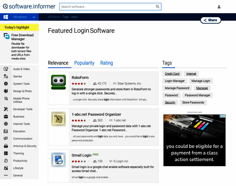 Login.software.informer.com thumbnail