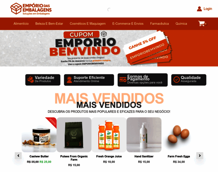 Lojaemporiodasembalagens.com.br thumbnail