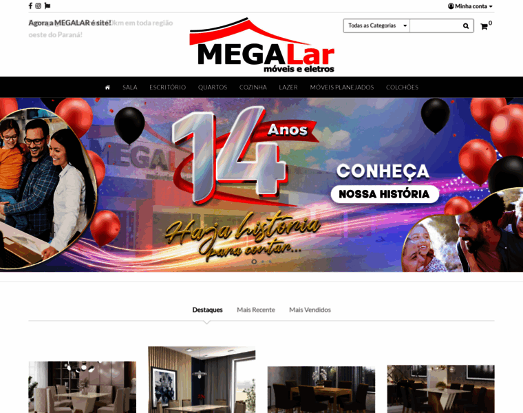 Lojasmegalar.com.br thumbnail