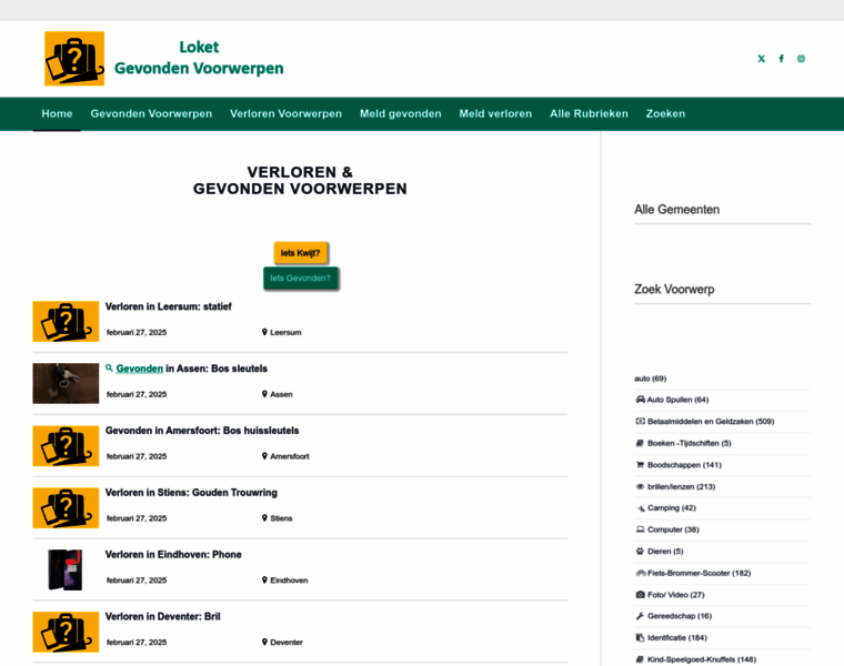 Loketgevondenvoorwerpen.nl thumbnail