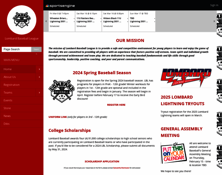 Lombardbaseballleague.org thumbnail Lombardbaseballleague.org thumbnail