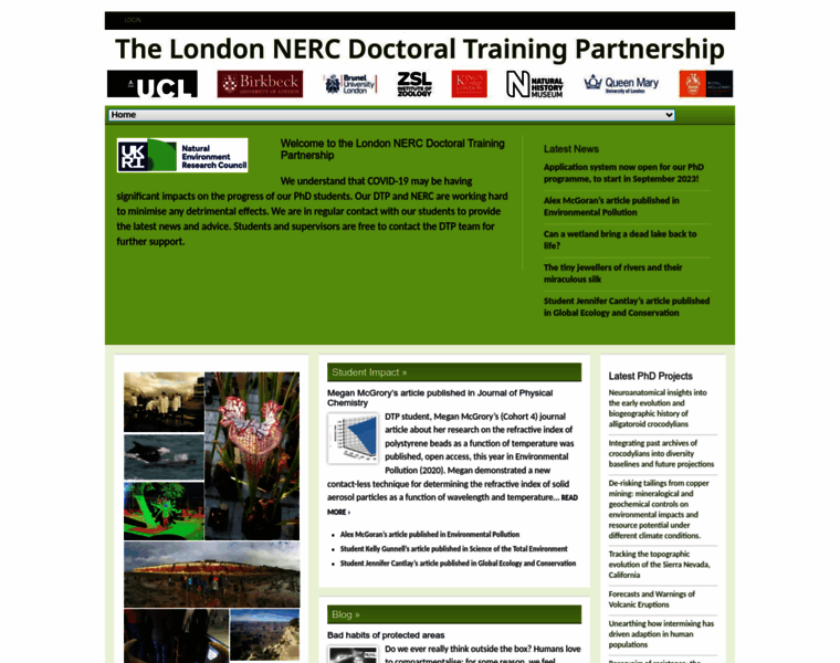 London-nerc-dtp.org thumbnail
