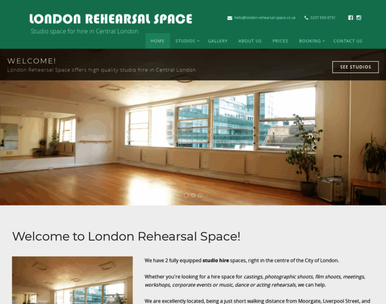 London-rehearsal-space.co.uk thumbnail