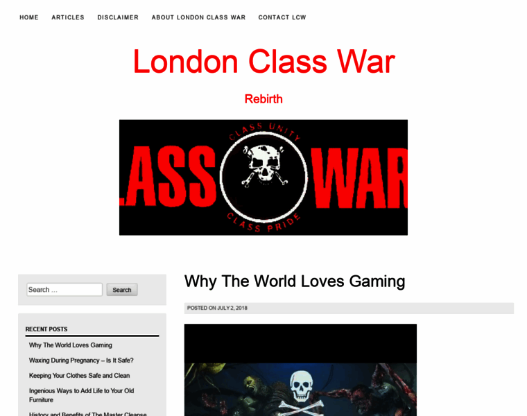 Londonclasswar.org thumbnail