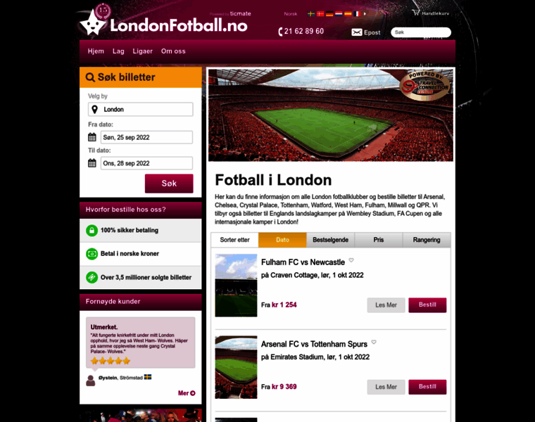 Londonfotball.no thumbnail