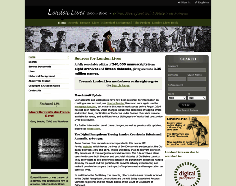 Londonlives.org thumbnail