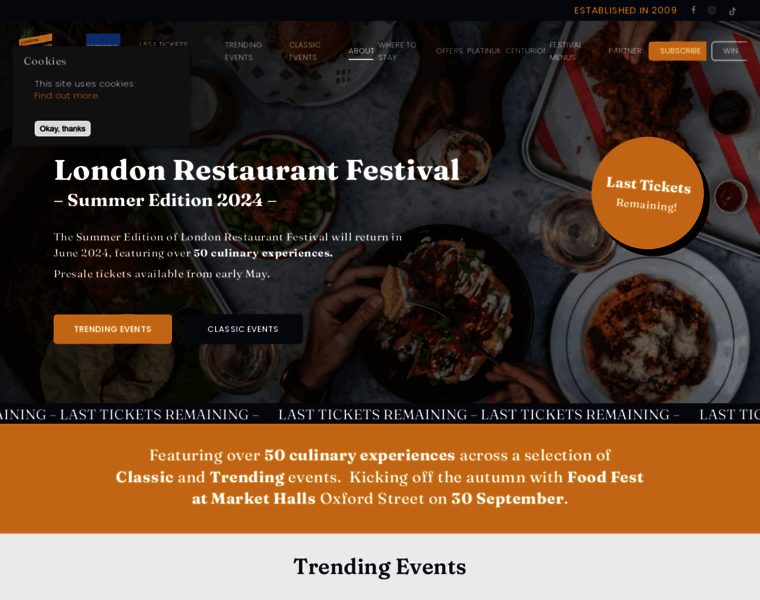 Londonrestaurantfestival.com thumbnail