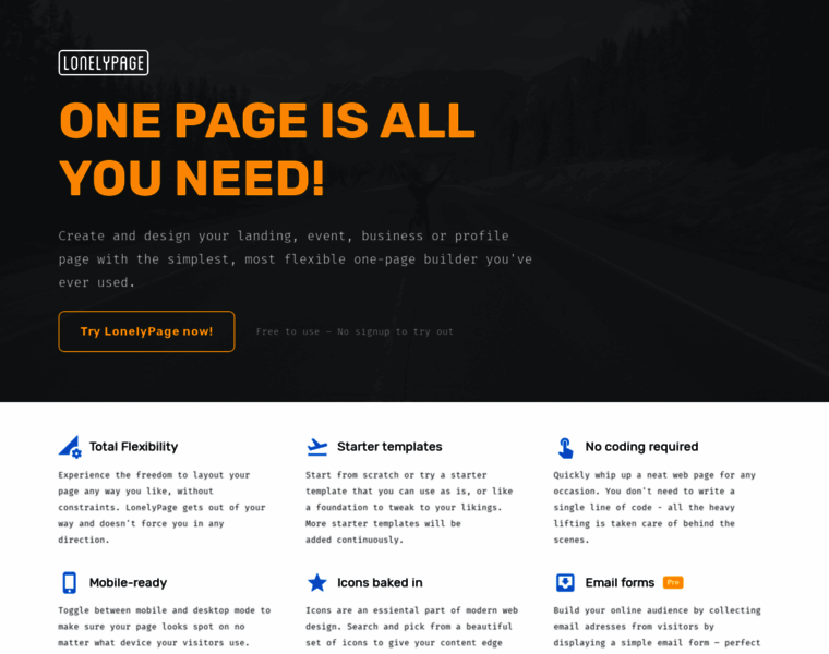 Lonelypage.io thumbnail