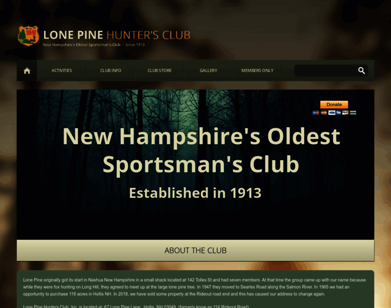 Lonepinehuntersclub.com thumbnail