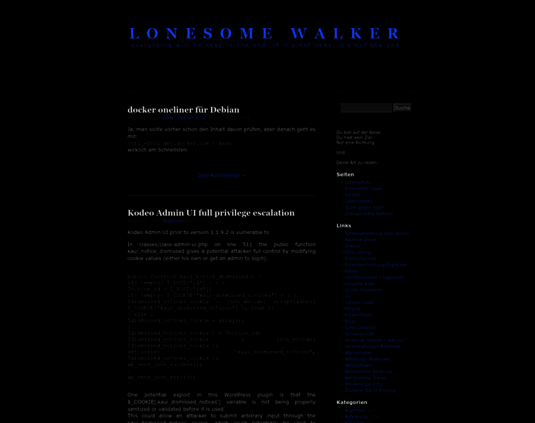Lonesomewalker.de thumbnail