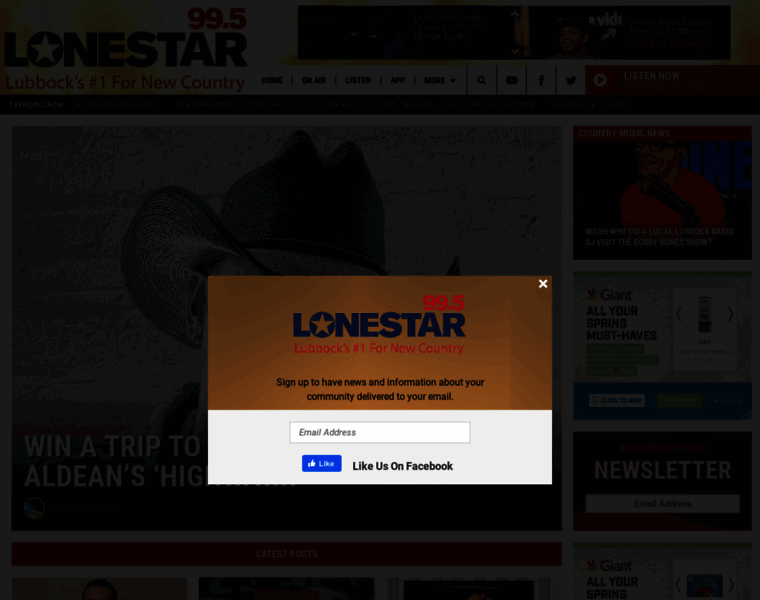Lonestar995fm.com thumbnail