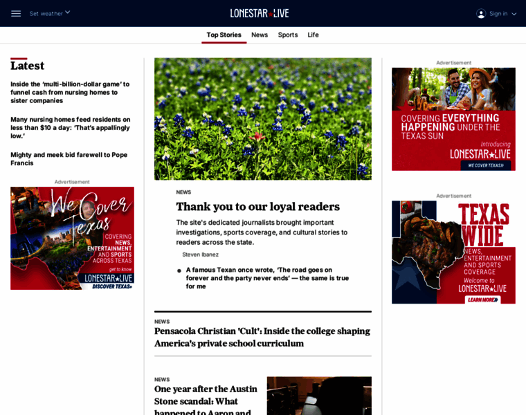 Lonestarlive.com thumbnail