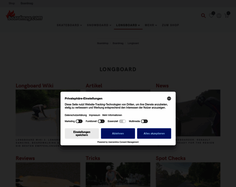 Longboarder.de thumbnail