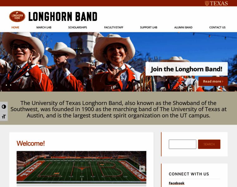 Longhornband.org thumbnail